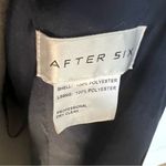 Dessy After 6 Midnight Navy Blue Ruffled Sleeve Bridesmaid Prom Dress Size 16 Photo 8