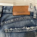Moussy Vintage Selvedge Cropped Distressed Jeans Womens Size 23 Made In Japan Blue Photo 2