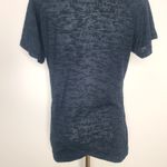 Blue Fish Womens Black Round Neck Semi Sheer Athletic T Shirt Brazil‎ Size M/L Photo 5