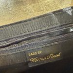 Vintage Warren Reed Gold Silver Handbag Basket Weave Crossbody Metallic Boho Photo 8