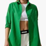 BIG DART Green Oversized Button Down Shirt Photo 0