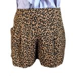 Loft  BROWN & BLACK ANIMAL PRINT SHORTS (4) Photo 0