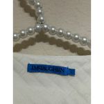 J. McLaughlin  Long Sleeve Shirt Size Large Cream Quilted Top Preppy Classic City Photo 2