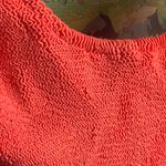 ZARA NWOT Bright Orange Stretch One Piece Bathing Suit Women’s Size Medium Photo 6