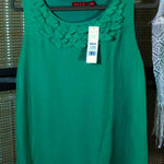 Elle  Sorbet Dreams Sleeveless Blouse in Deep Green Photo 0