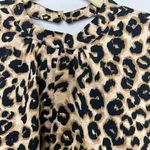 Topshop Womens Leopard Print Long Sleeve Top Blouse Animal Pattern UK 8 US 4 Photo 8