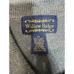 Willow Ridge Embroidered Fall Sweater Leaves Pumpkin Patch Women XL Grandma VTG Blue Photo 1