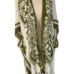 Lovestitch White & Green Cover Up Kimono Women's One Size NWT | 34-28 Photo 0