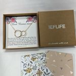 IEFLIFE BEST BONUS‎ MOM Gold Interlocking Circle Necklace 16 Photo 2