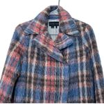 Sachin + Babi Fiction Wool Plaid Coat Asymmetrical Hem Women’s Size 4 Pink Photo 3