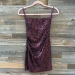 Nookie  Lumina Mini Sequin Dress in Berry Size Small NWT Photo 2