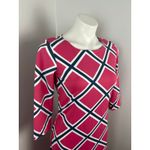 Mahi Gold Pink Blue 3/4 Sleeve Length Dress Vacation Beach Resortwear Small Photo 1