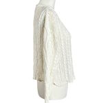 525 America Vintage 90s  Cable Knit Sweater in Ivory Natural Size Medium Large Photo 2