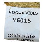 Vogue Vibes Gold Shirt Dress‎ Belted Midi Puff Sleeve Career Casual Size Medium Photo 5