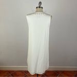 DEREK LAM 10 CROSBY Grommet Embroidery Lace Up Tank Dress White Photo 6