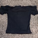 Forever 21 Off The Shoulder Black Bodysuit Photo 0