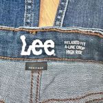 Lee | Denim Jeans Heritage A-line Wide Leg Cropped Raw Hem | Size 18 Photo 5