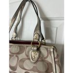 Coach  vintage Tote Purse Signature C Beige Light Khaki/Tan/Cream Y2K Photo 5