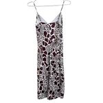 Adam Lippes  White and Brown Animal Print Slip Dress Photo 2