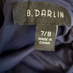 B Darlin  Juniors' Sequined Lace-Up Gown Navy Sz 7/8 NWT Photo 6