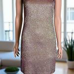 Bardot Sparkle Shimmer Bodycon Dress. Brown & Gold. New! Size 6 Photo 7
