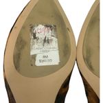 Talbots Laney Wedges Leopard Haircalf Print Pumps Women's 8 Brown Black Photo 12