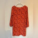 Old Navy  Boho Floral Mini Dress Orange Pink Long Sleeve Small Photo 1