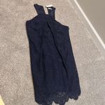 Trina Turk ‎ Felisha Silk-Blend Shift Dress Indigo Size 8 NWT Photo 1