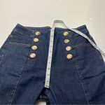 J. McLaughlin  Hastings Jeans High Rise Skinny Sailor Front Gold Snaps‎ Blue 8 Photo 7