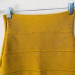BCBGMAXAZRIA  Yellow Mustard Citron Alexa Skirt Bandage Bodycon Women's Size S Photo 5