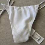 Seafolly NWT  Swim Wgiye Textured Tie Bikini swim bottoms size 8 Photo 3