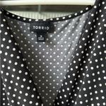 Torrid  Black and White Dolman Sleeve Midi Dress Photo 4