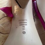 Schutz  Hot Pink Embellished Block Heel SlideAriellen Embellished Sandal sparkle Photo 2