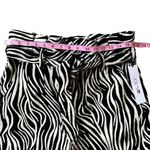 joe's jeans  Calypso Zebra Print High Waist Paper Bag Shorts Photo 8