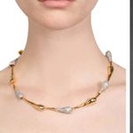 Alexis Bittar NWOT  Gold and Silver Crystal Necklace Photo 1