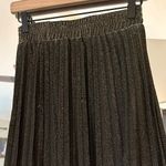 None Elegant Pleated Antique Bronze MIDI Pleated‎ Skirt Size Medium Photo 2
