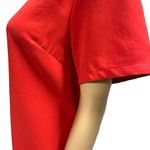 Essue Red Short Sleeve Zip Back Business Casual Pocket Mini Dress Womens Medium Photo 3