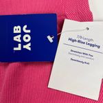 Joy Lab High Rise Seamless Ribbed Knit 7/8 Leggings Hot Pink NEW Size L Photo 5