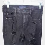 Aeropostale High Rise Skinny Jeggings Size 8 Distressed Grunge Punk Streetwear Black Photo 8