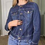 Ann Taylor  Women's Navy Denim Jacket Photo 4