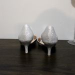 I. Miller 4/$25  Silver Peep Toe Heels size 7 Photo 2