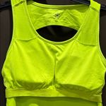 Gaiam  Neon Green Women's Tank Top, Removable Pads, Size Small Photo 4