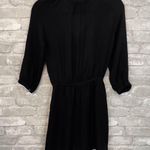 Babaton Aritzia  Black Silk Mini Dress Photo 3