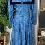 Gunne Sax by Jessica McClintock • vintage 70s floral velvet bib trim dress Photo 1