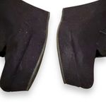 Shi by Journeys Black Lace Up Wedge Faux Suede Booties Sz 5 Photo 6