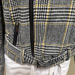 Ashley Outerwear  by 26 international black yellow plaid jacket woman size Medium Photo 2