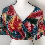Love j  Floral Crop Top‎ Blouse Small Size Photo 7