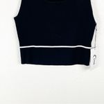 Zyia Active Black Piping Classy Rank Sweater, Size Medium Photo 9