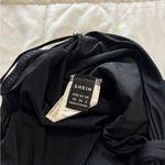 SheIn Black Strapless Tie Front Top Photo 5