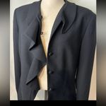 Liz Claiborne Vintage   Elegant Black Women's Jacket 10 long sleeve Photo 4